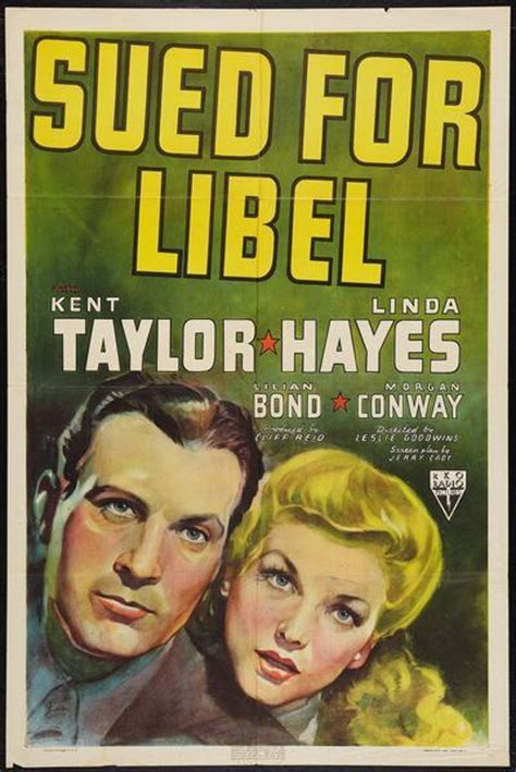 sued for libel 1939